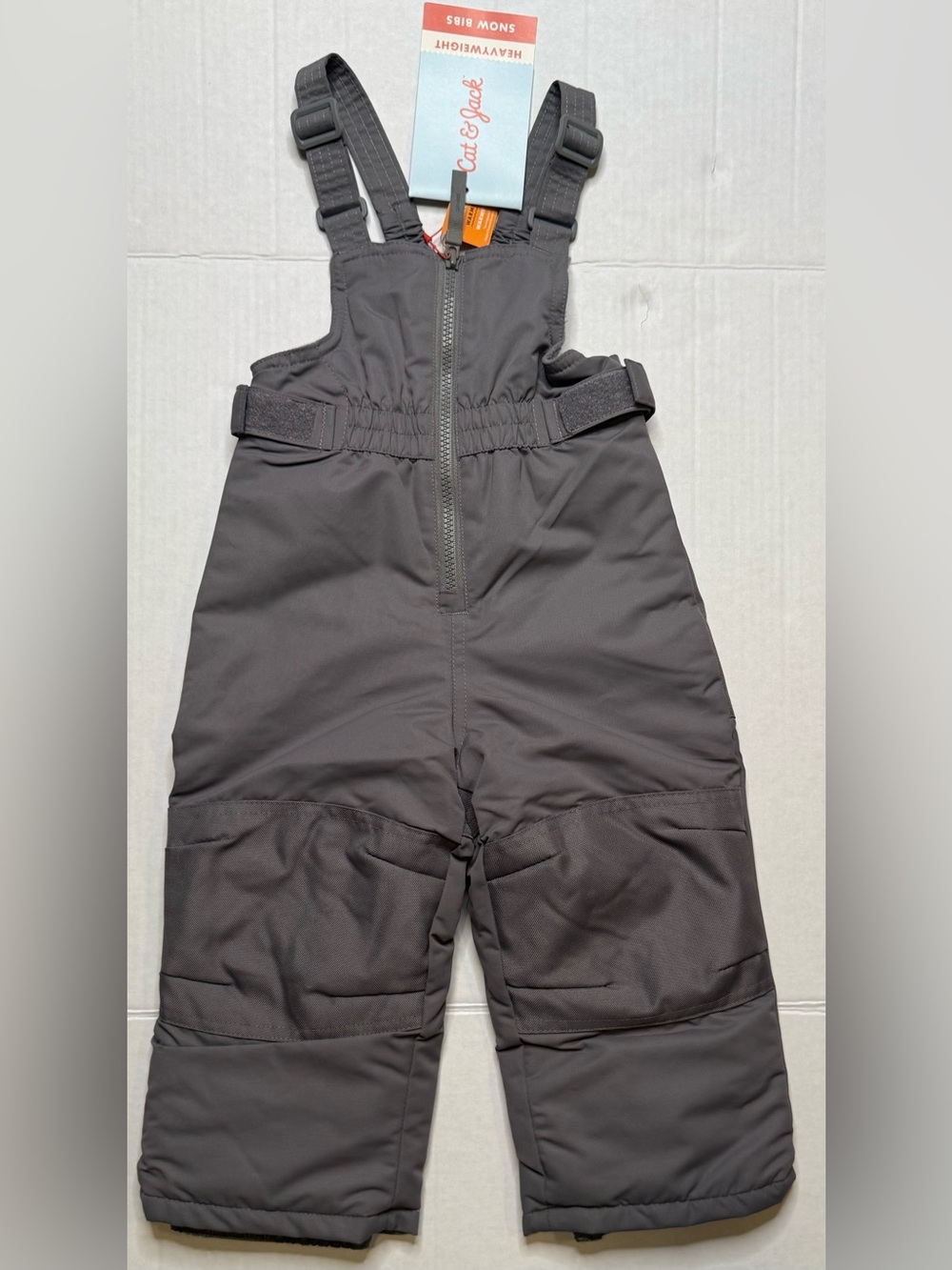 Cat & Jack Toddler Snow Bib Pants Gray 18M NWT Winter Snow Pants